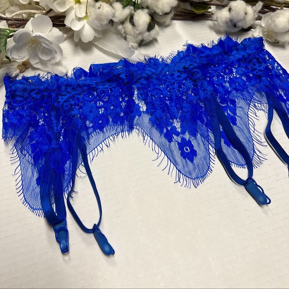 SHEIN Other - SOMETHING BLUE VINTAGE INSPIRED PINUP ROCKA BILLY WEDDING LACE GARTER BELT